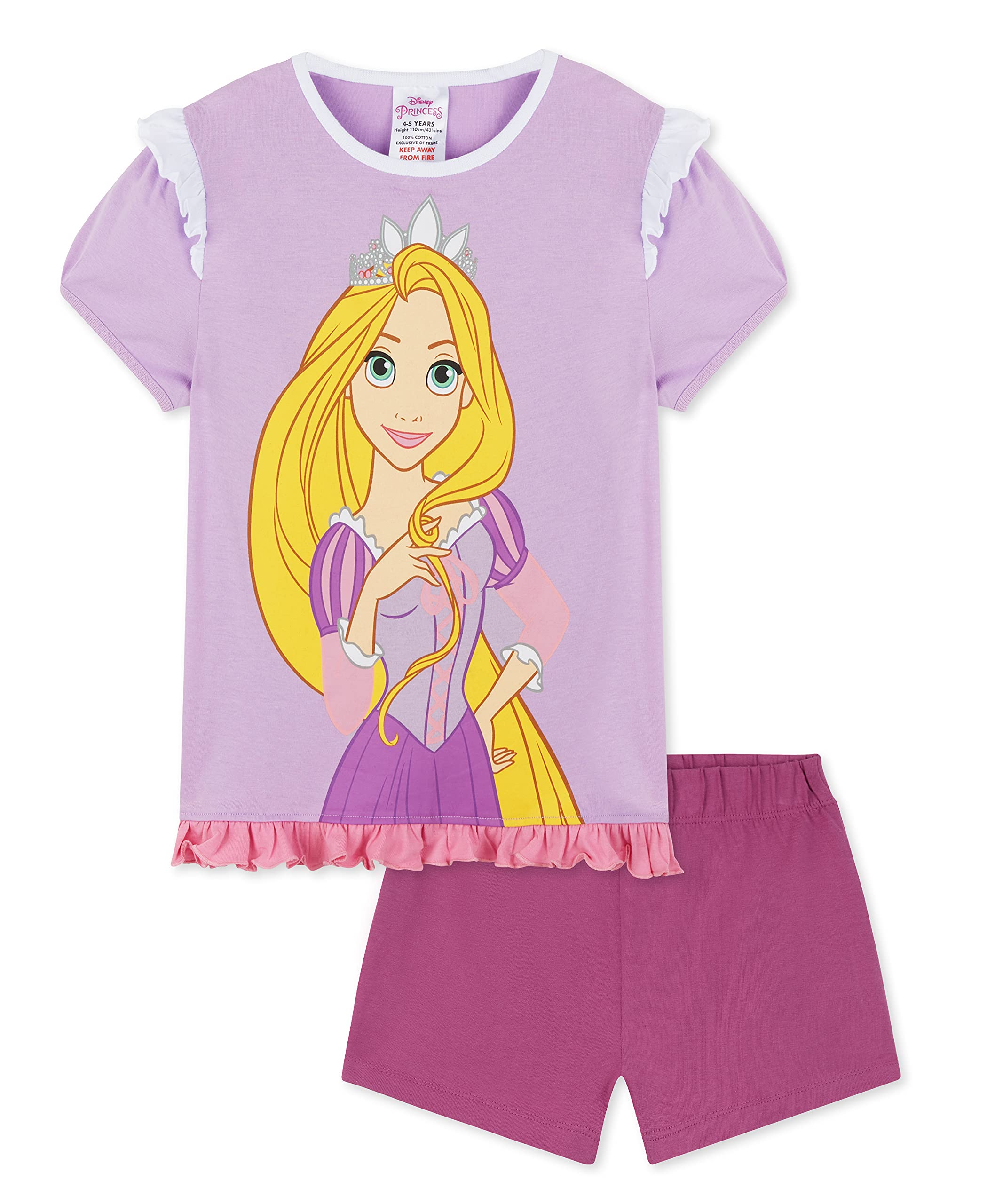 Disneygirls Pyjamas Set Summer Nightwear Princess Stitch Frozen