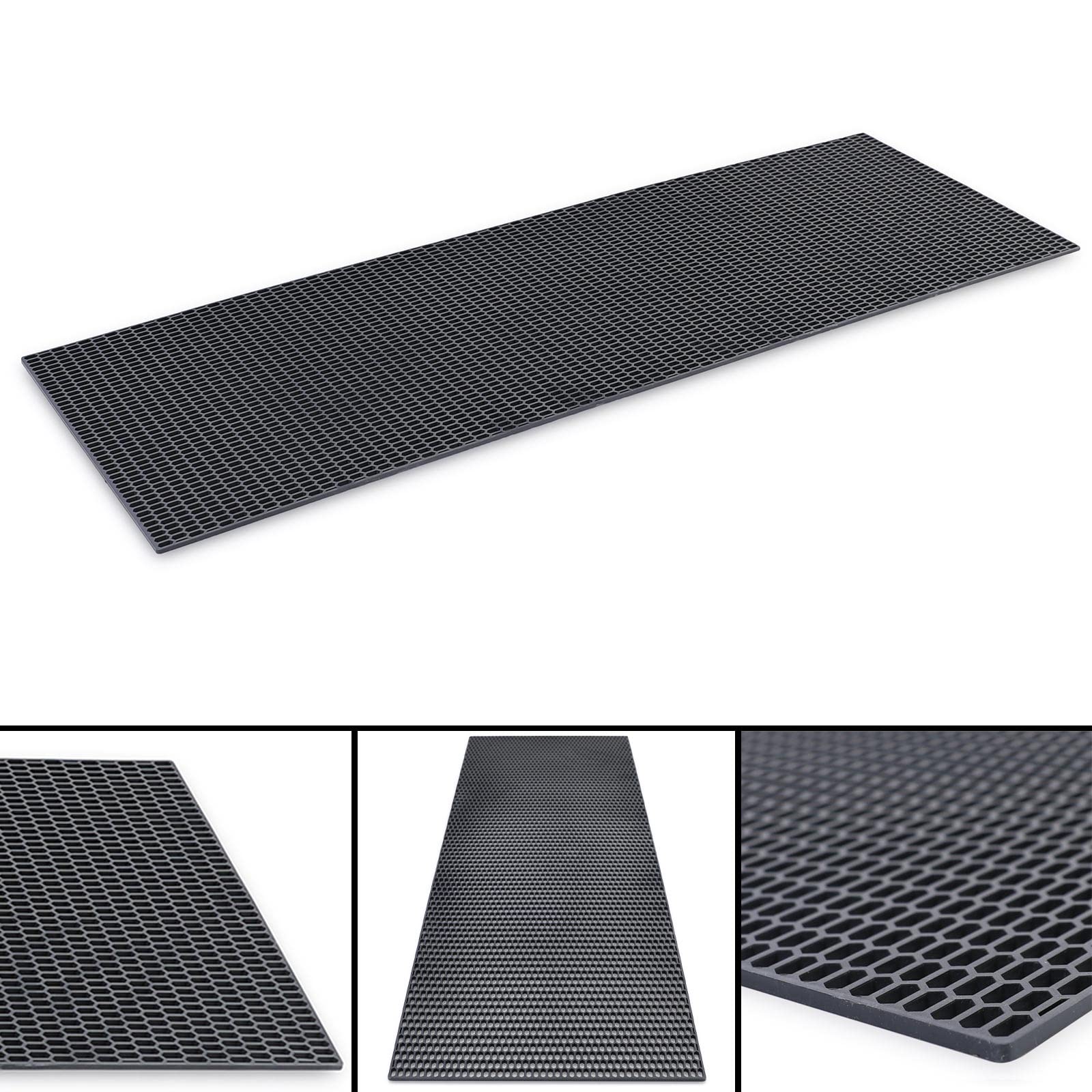 Grille alvéolaire fine en plastique ABS - 120 x 40 cm - Sport Race - Pour pare-chocs et grille