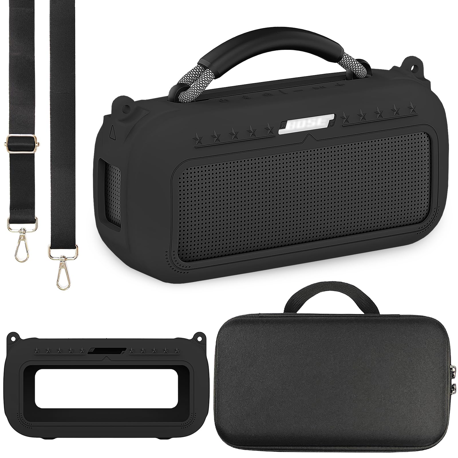 Photo 1 of JCHPINE Silicone Case & Hard Carrying Case for Bose SoundLink Max Speaker