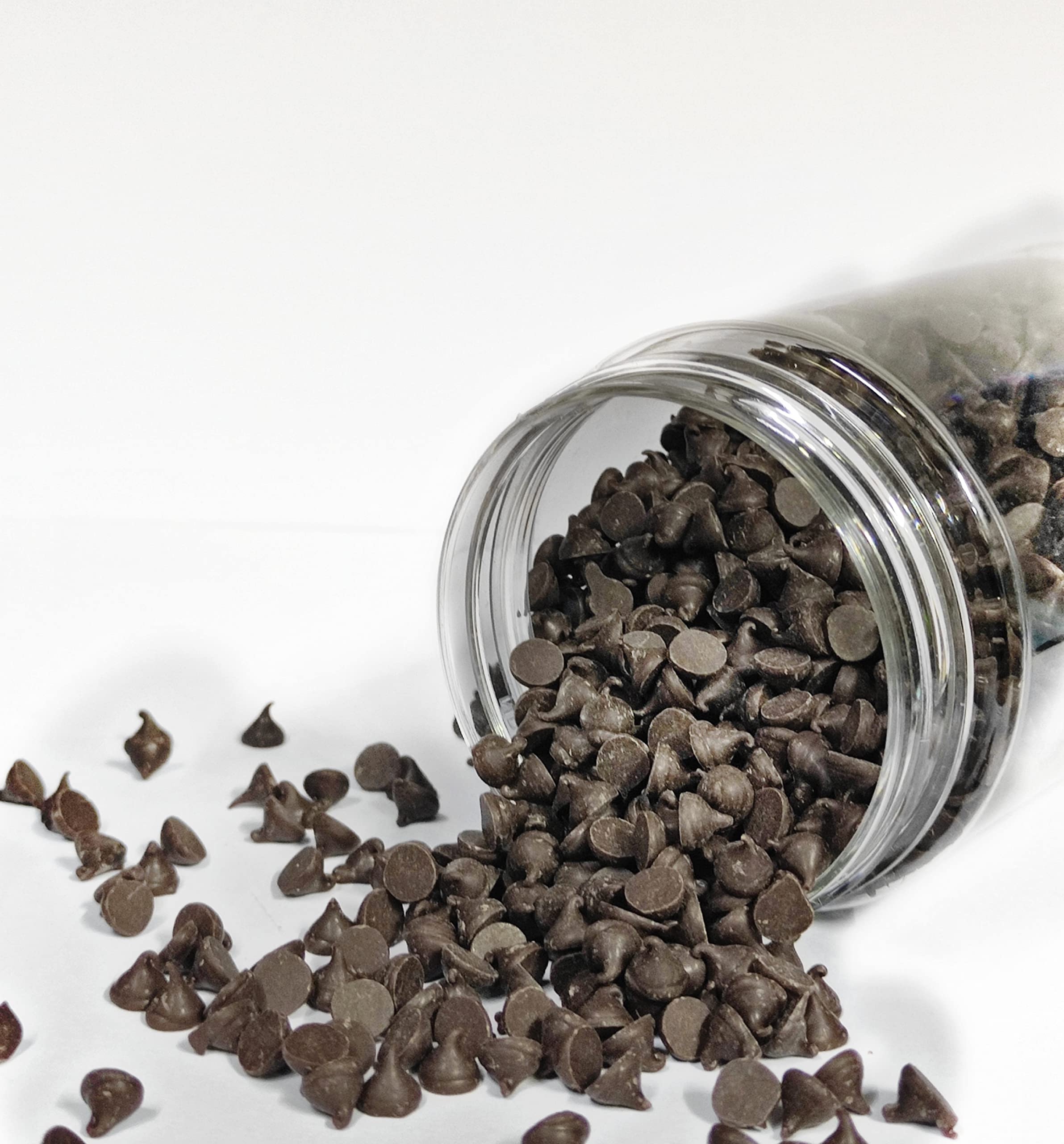 Dry Fruit Hub Pépites de chocolat noir 200 g, pépites de chocolat noir, paquet de chips de chocolat noir pour gâteau, chips de chocolat pour décoration de gâteau