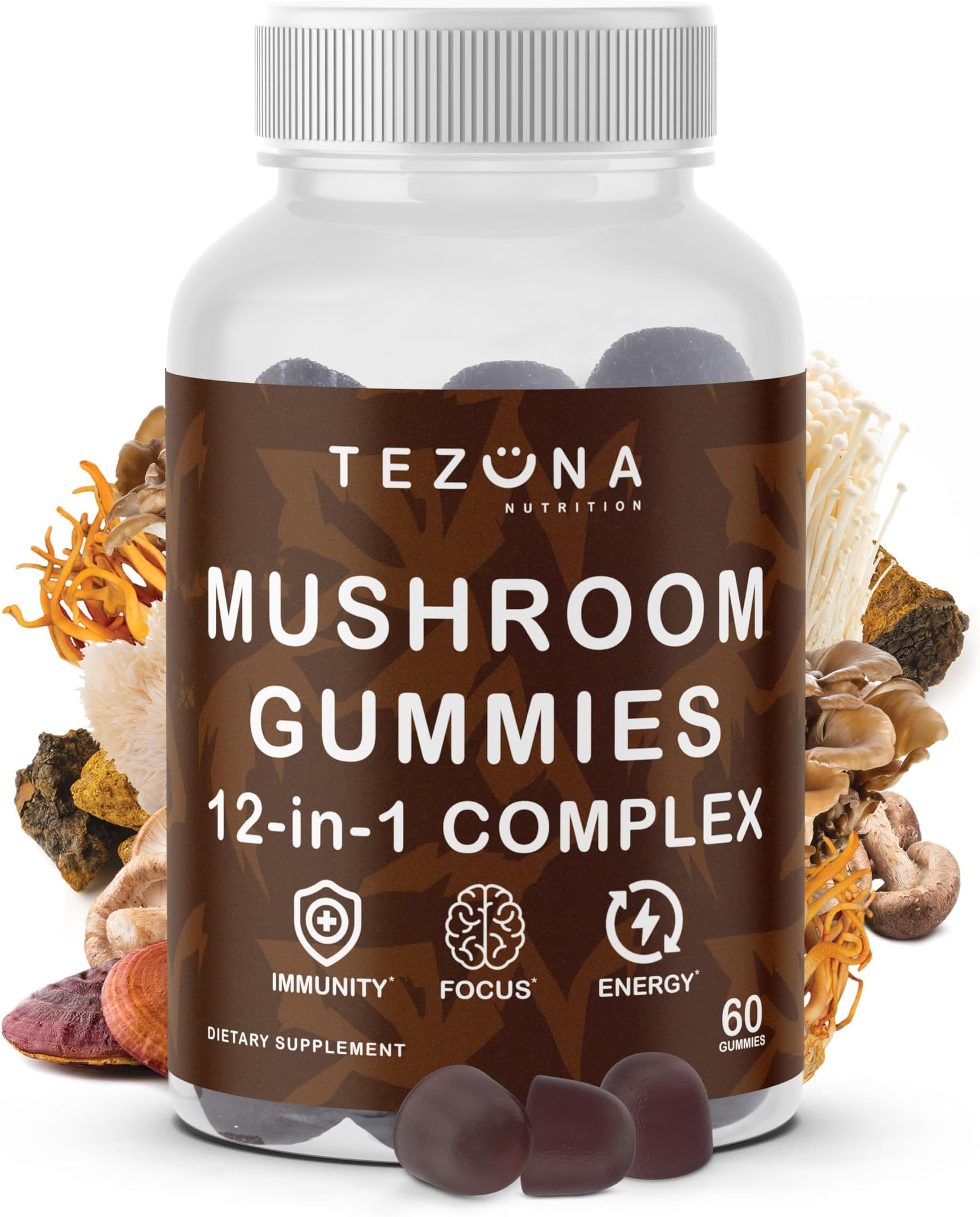 12-In-1 Super Mushroom Ges With Lion'S Mane, Reishi, Cordyceps