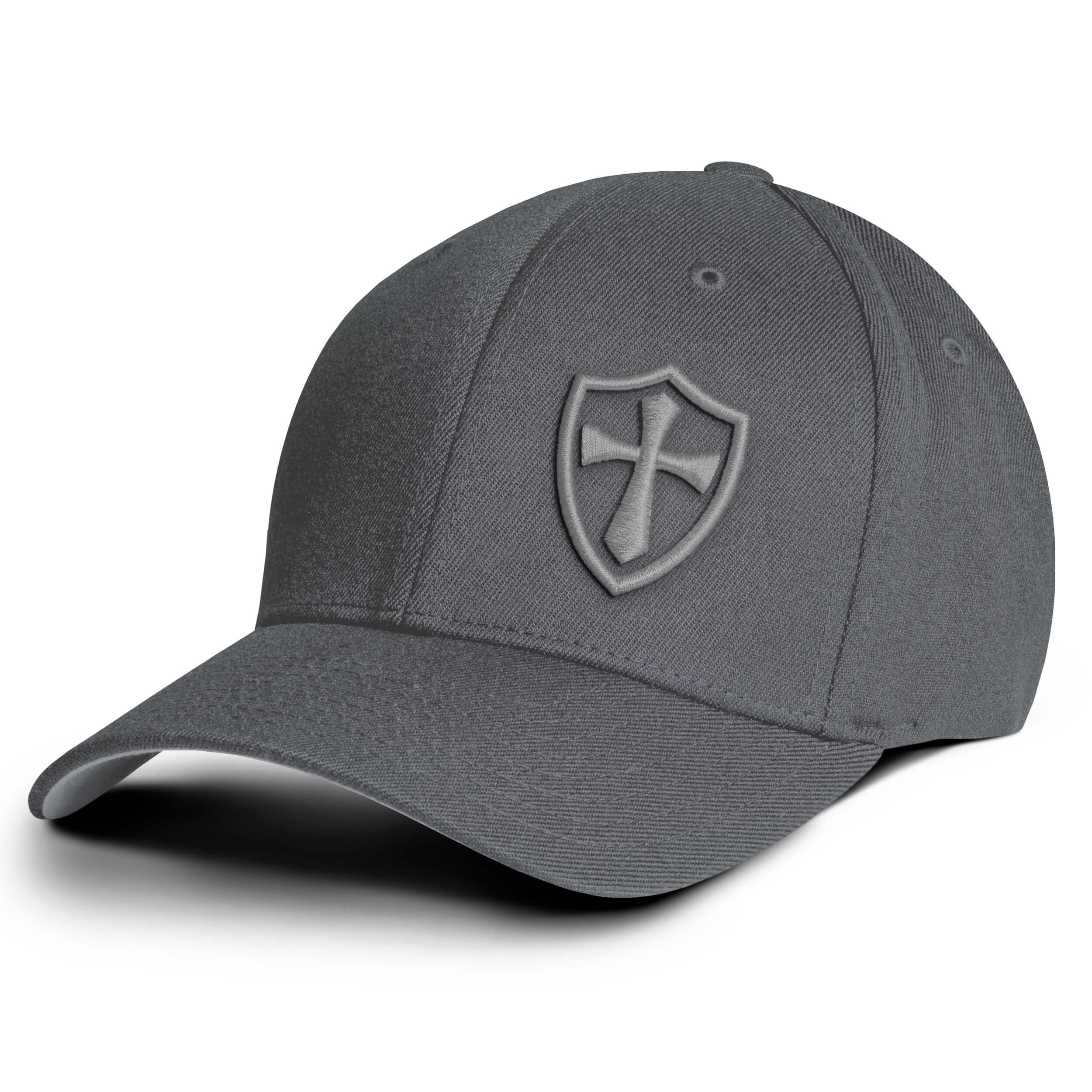 Crusader Baseball Cap for Men, Mid Profile Stretch Fitted
