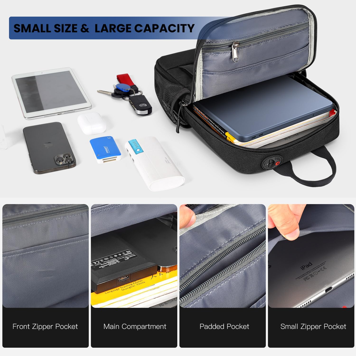 13 inch Laptop Sleeve Carrying Bag for 2026 MacBook Neo 13" A18 Pro, 2026-2022 MacBook Air 13.6 inch M5 M4 M3 M2 M1, Travel Protective Shoulder Case Bag with Accessory Pocket