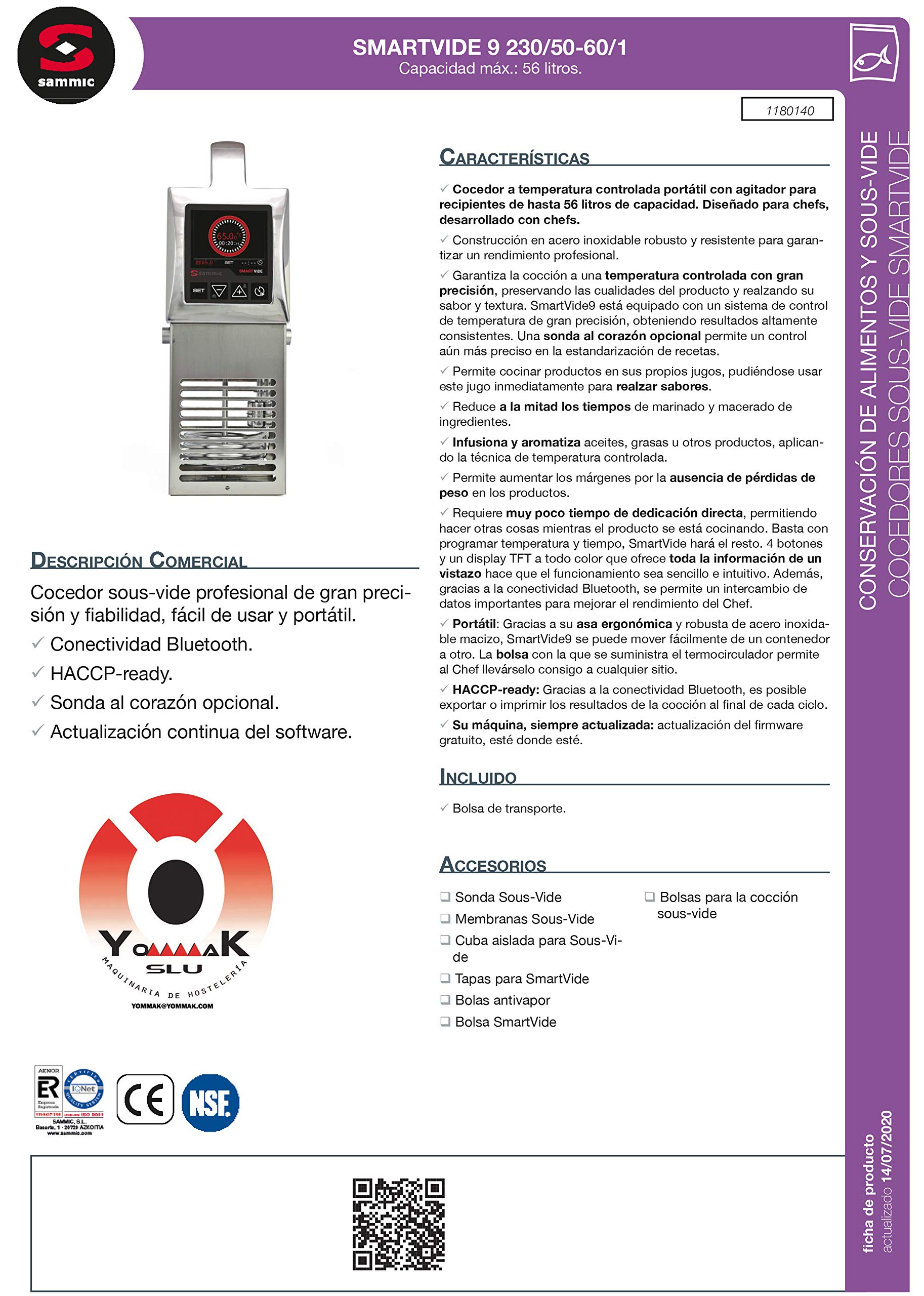Sammic Cocedor Sous-Vide SmartVide 9 (yommak)
