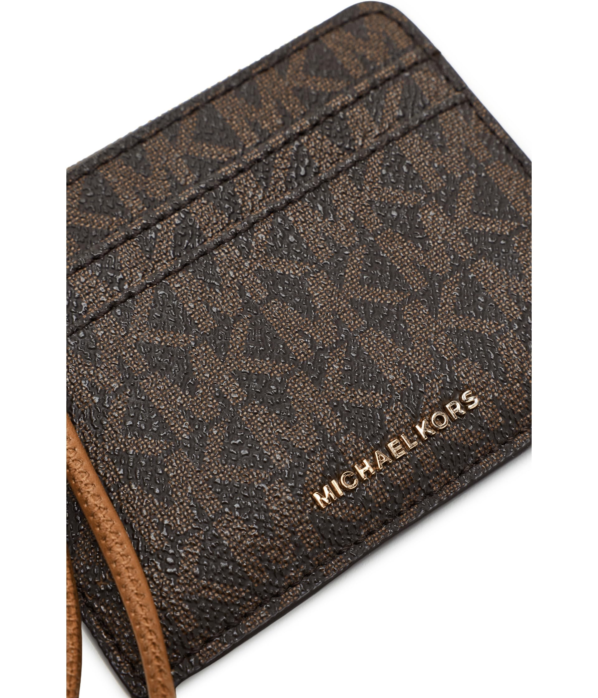 Michael Kors Jet Set Portafoglio da Polso Piccolo in Pelle Martellata