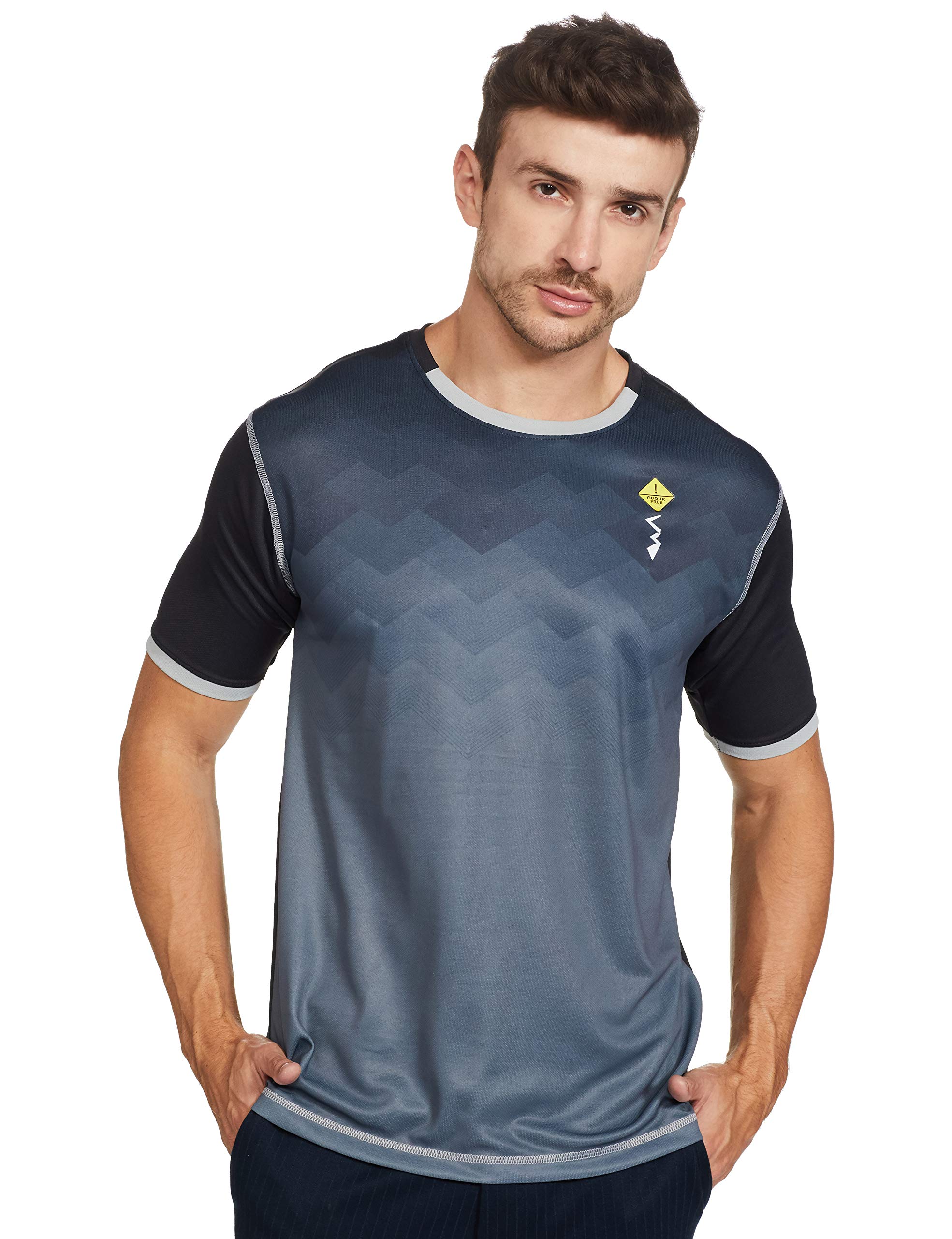 Campus SutraMen's Dry Fit Spots Jersey T-Shirt
