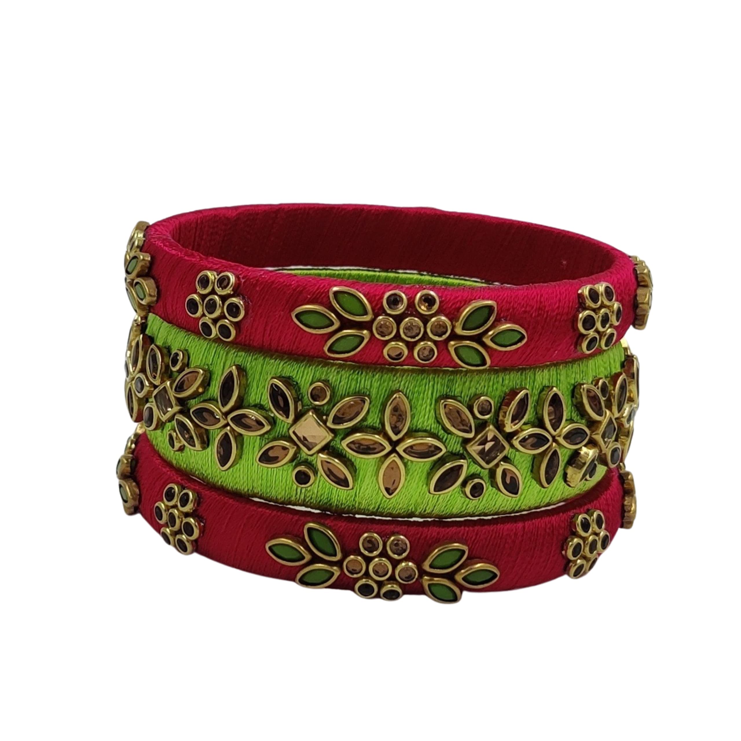 See full amazon price history chart for Yaalz Silk Thread Premium Kundan Embellished Bangles for Babies, Girls and Women for Festival, Traditional, Birthday, Everyday Office-casual wear in LightGreen & Pink Colors Yaalz Silk Thread Premium Kundan Embellished Bangles for Babies, Girls and Women for Festival, Traditional, Birthday, Everyday Office-casual wear in LightGreen & Pink Colors (B0B6C4ZJRG) Amazon Price History, Amazon Price Tracker