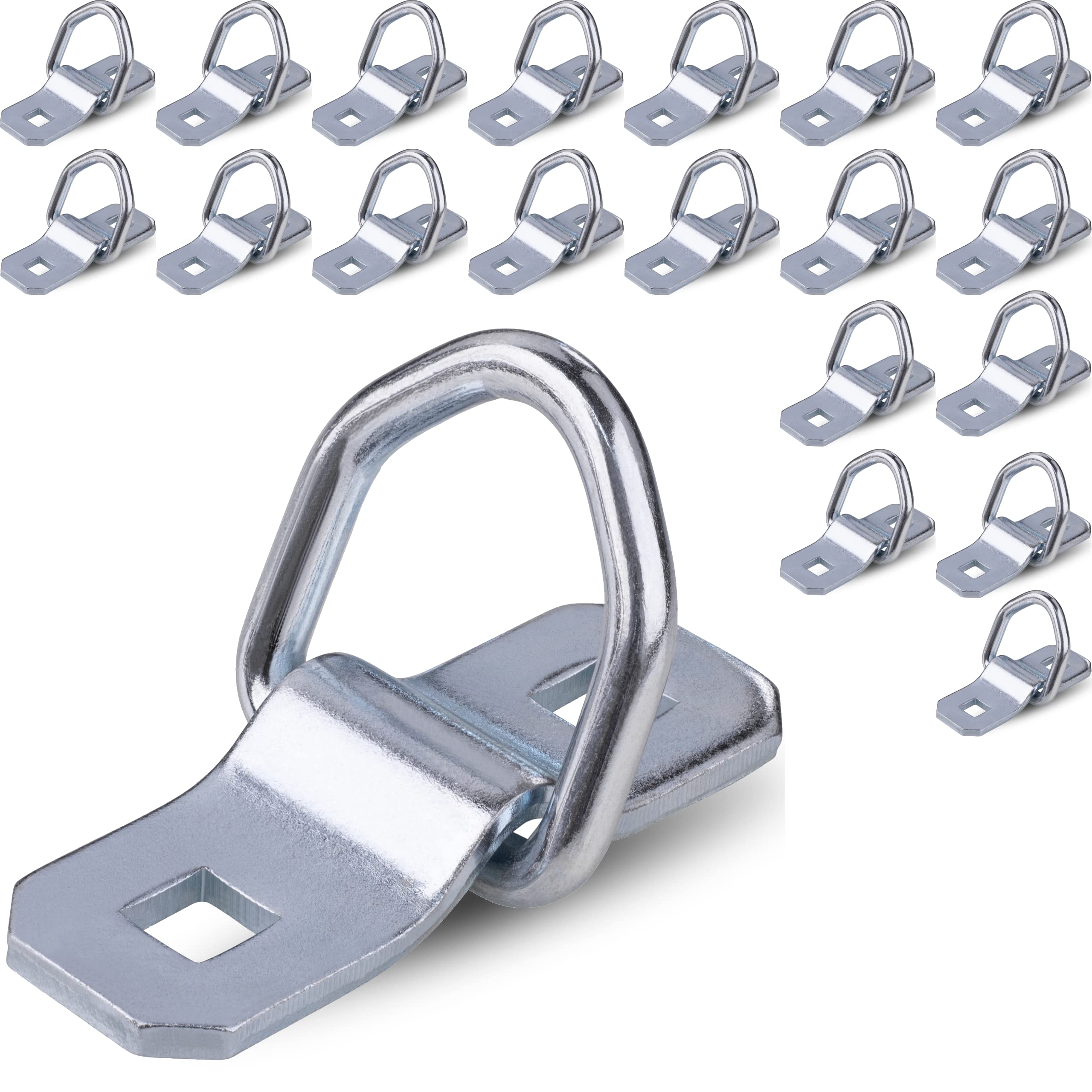 bonsport Zurrösen für Anhänger 20 Stück - Zurrbügel belastbar bis 800 kg - Verzurrösen Zurrpunkte - Befestigung Anhänger Zubehör