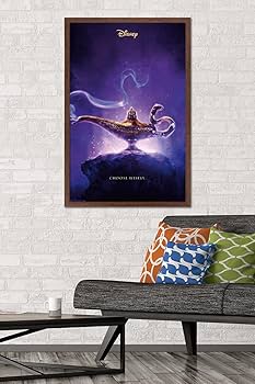 ★訳有★ アラジン 35mmフィルム+ミニポスターマット加工額装 ALADDIN ☆訳有☆ アラジン 35mmフィルム+ミニポスターマット加工額装