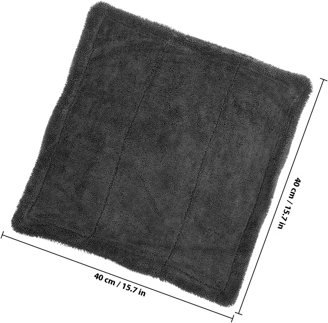 GALPADA Car Wash Towel 40x40cm 1200gsm Double-Sided Microfiber Drying Cloth Thick Braided Water Absorbent Car Detailing Wash Cloth for Interior and Exterior Cleaning