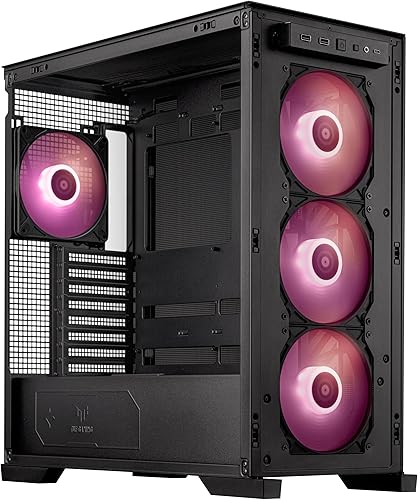 Miniatura 21 de ASUS TUF Gaming GT302 ARGB ATX Mid-Tower PC Case Cuatro ventiladores ARGB de 5.512 x 1.102 in para alto flujo de aire y presión estática, panel