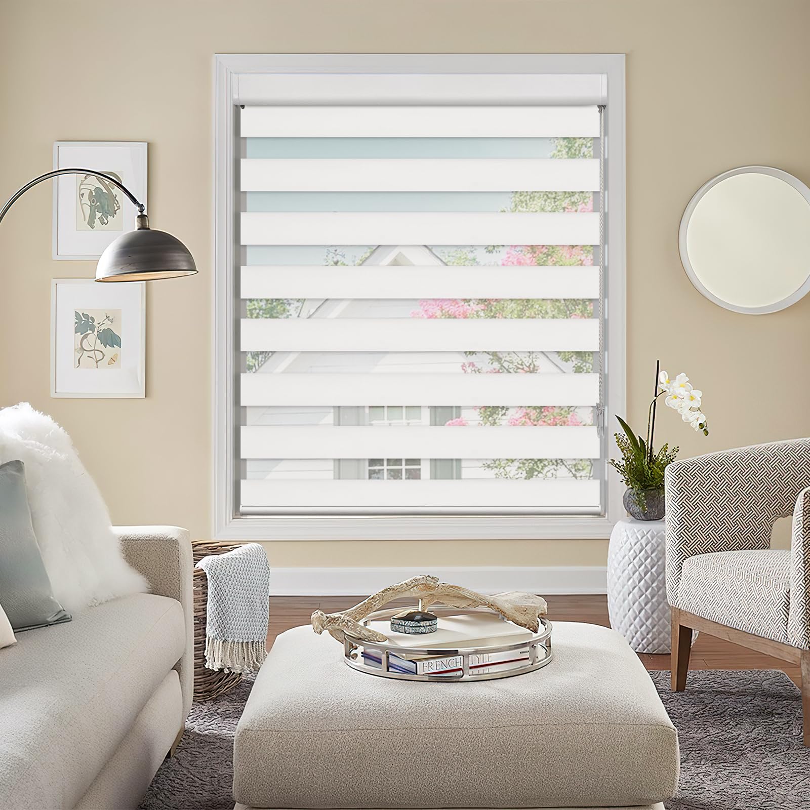 Tende a rullo facili da montare, tende per finestre diurne e notturne, tende filtranti per casa e ufficio, 175 x 122 cm (larghezza x altezza), design moderno, facile installazione