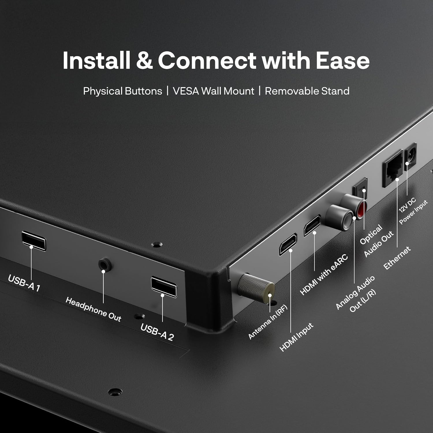 SYLVOX 22'' Smart RV TV, 12V/24V Google TV with Built-in DVD Player, 1080P Full HD RV Television, Anti-Vibration Design, Wide Voltage Protection (9–32V), Ultra-Narrow bezels(Limo Series 2026)
