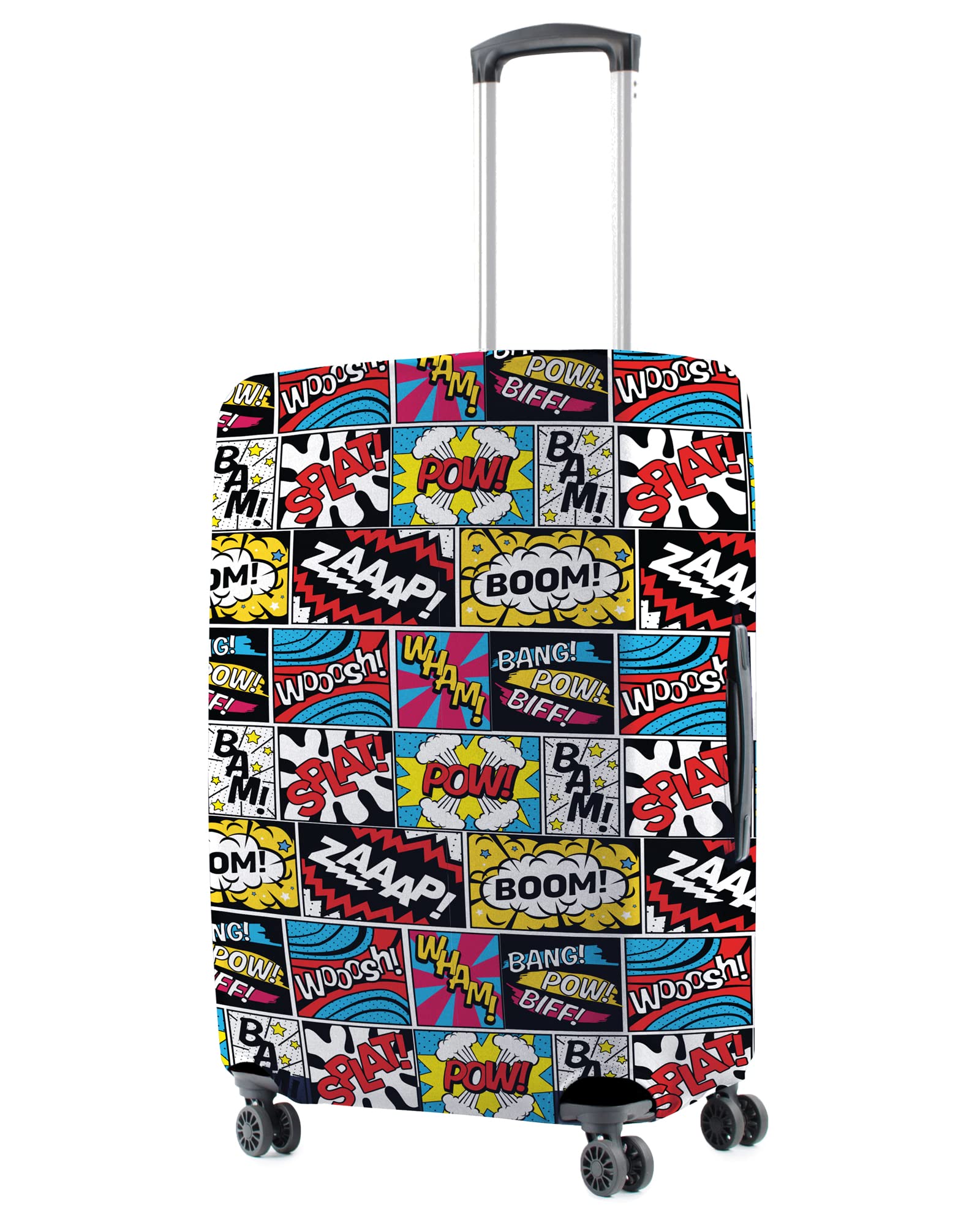 nasher miles Polyester 55 cm (20 Inch) Small Protective Luggage Cover - Boom Design-picture-24