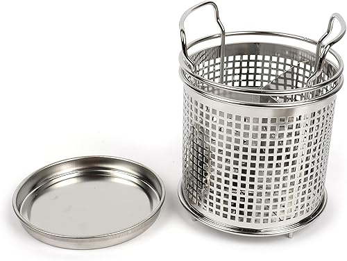 Miniatura 4 de LENITH Soporte redondo para utensilios de cocina de acero inoxidable  Base pesada para estabilidad  Utensilios de cocina con divisor extraíble para
