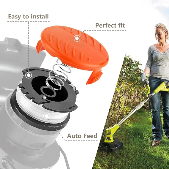 16 Pack Weed Eater String Compatible with Black+Decker, AF-100 0.065