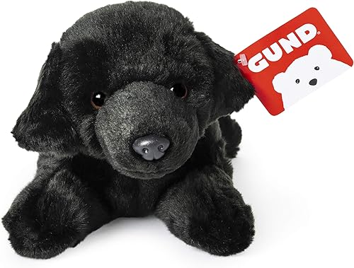 Miniatura 4 de GUND Peluche de perro labrador negro mediano de 14 pulgadas