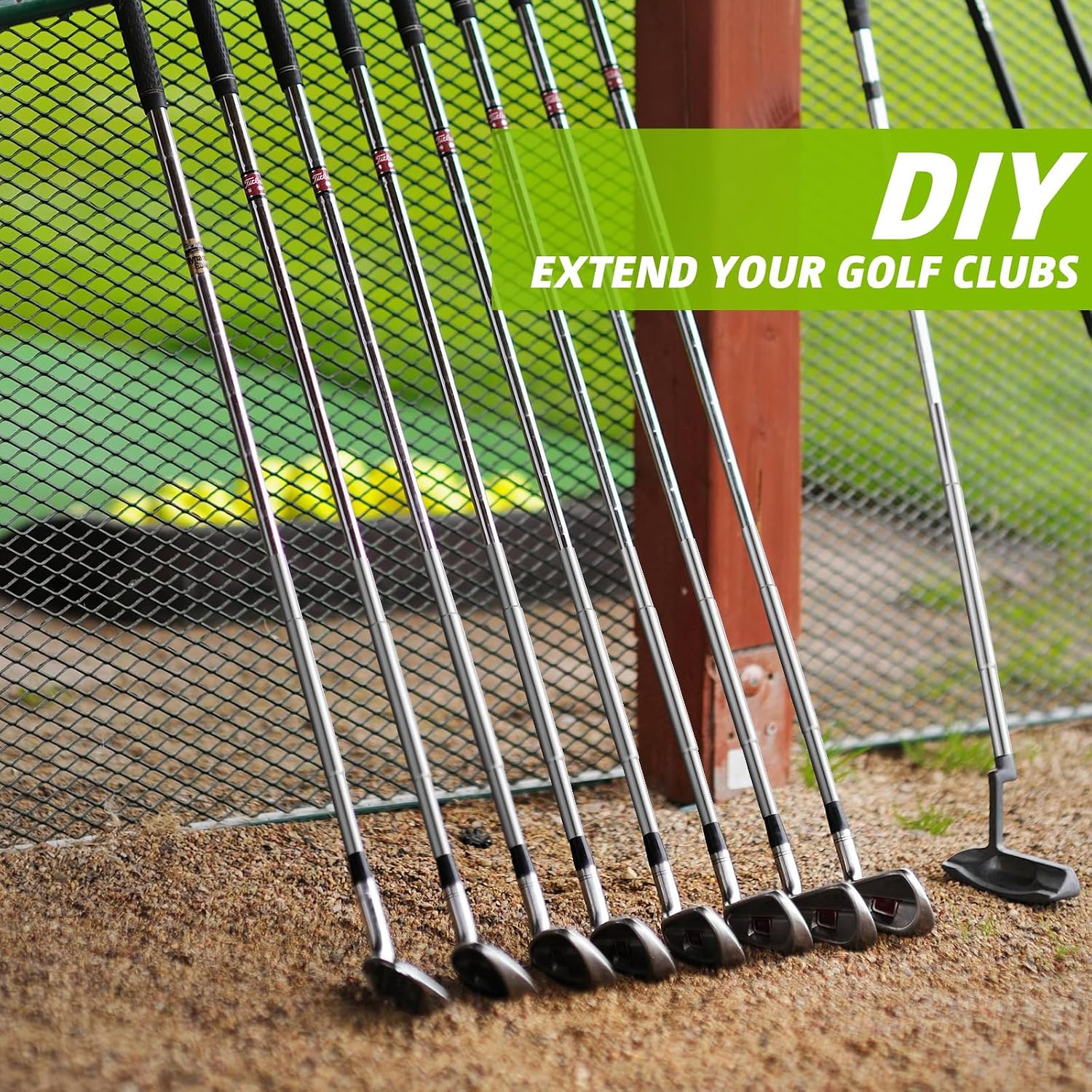 Golf Club Extensions Steel Shaft for Iron Wooden Golf Repair and Replacement of Equipment Parts