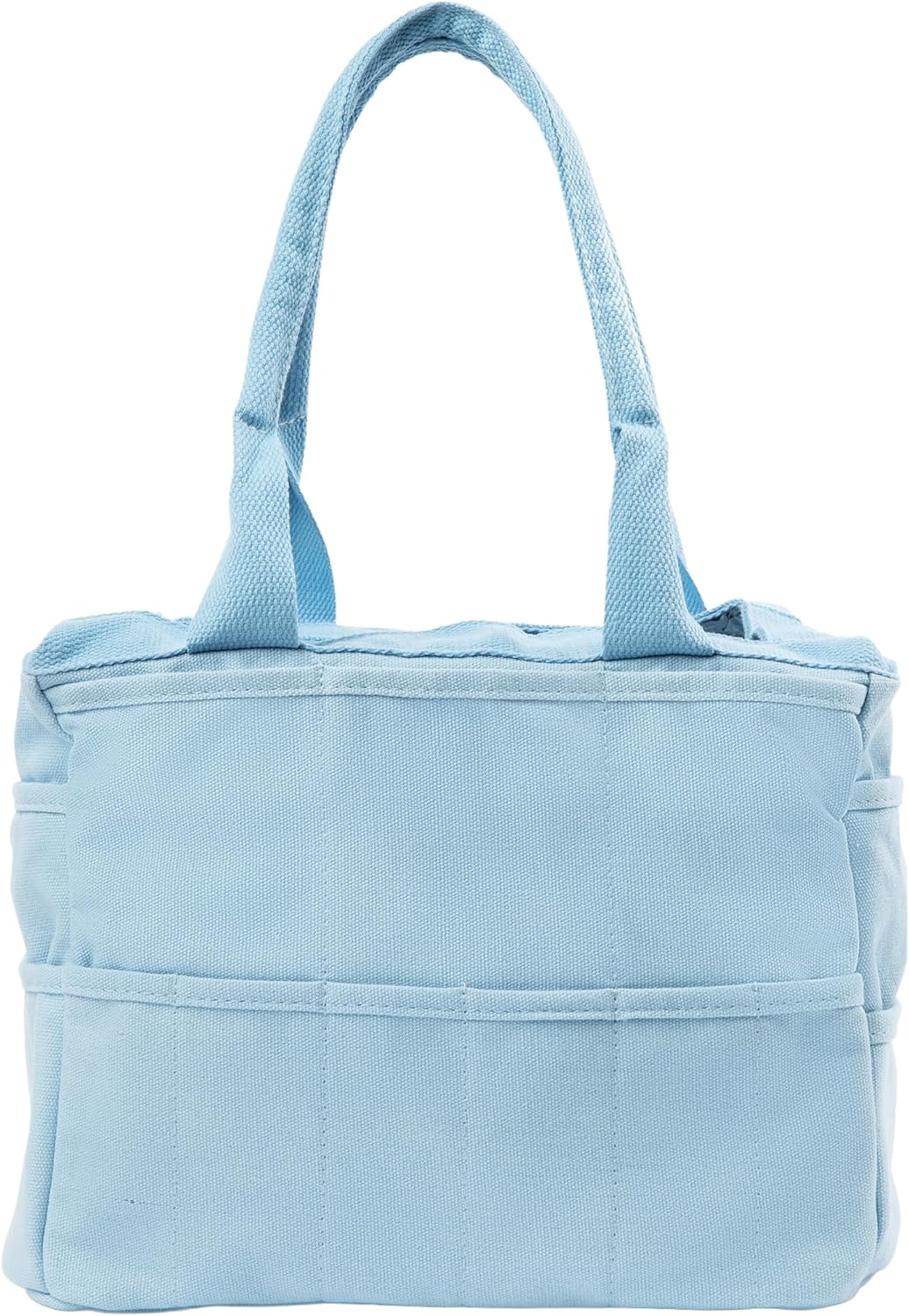 Soolla Studio Bag: Pottery Tool Bag, Art Supply Storage Organizer, Craft Tote, Knitting Yarn, Crochet Projects, 30 Pockets, 25+ Canvas Colors, Artist Gift (Blue Skies)