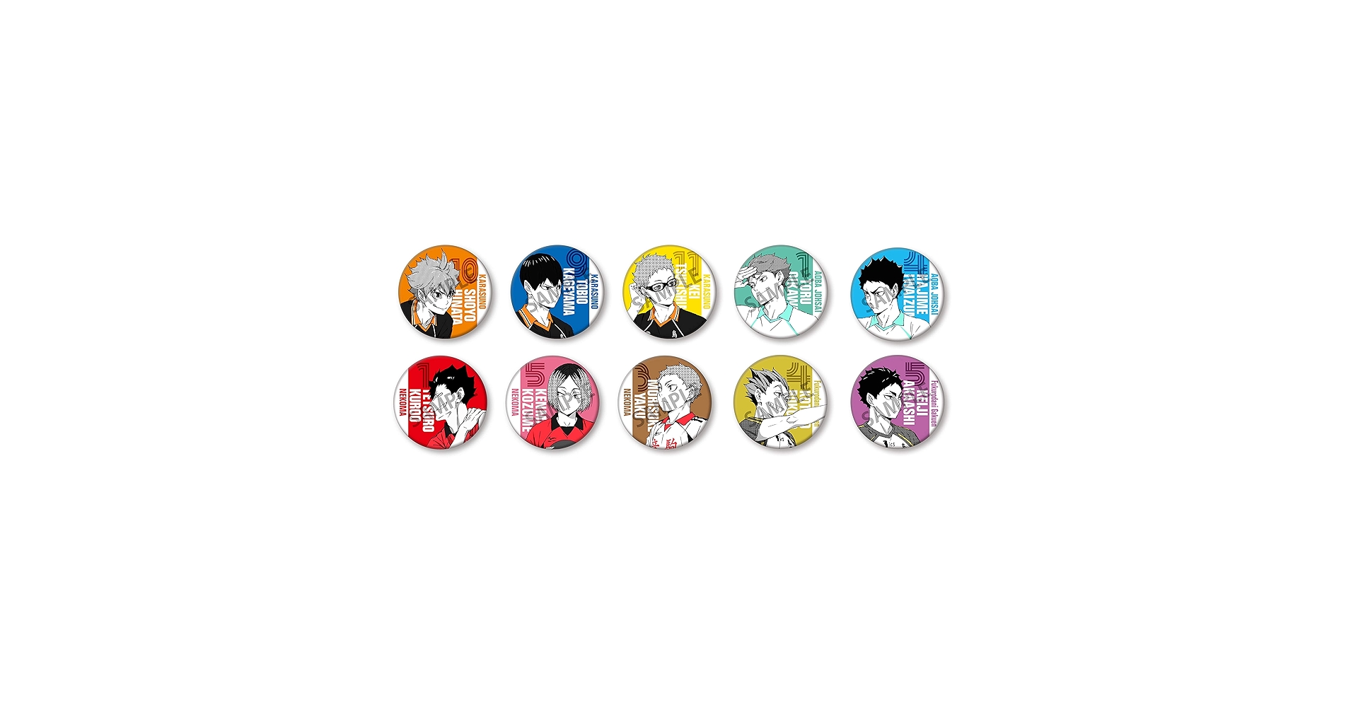 ハイキュー!! TO THE TOP ポートレート缶バッジ　セット ハイキュー!! TO THE TOP ポートレート缶バッジ セット