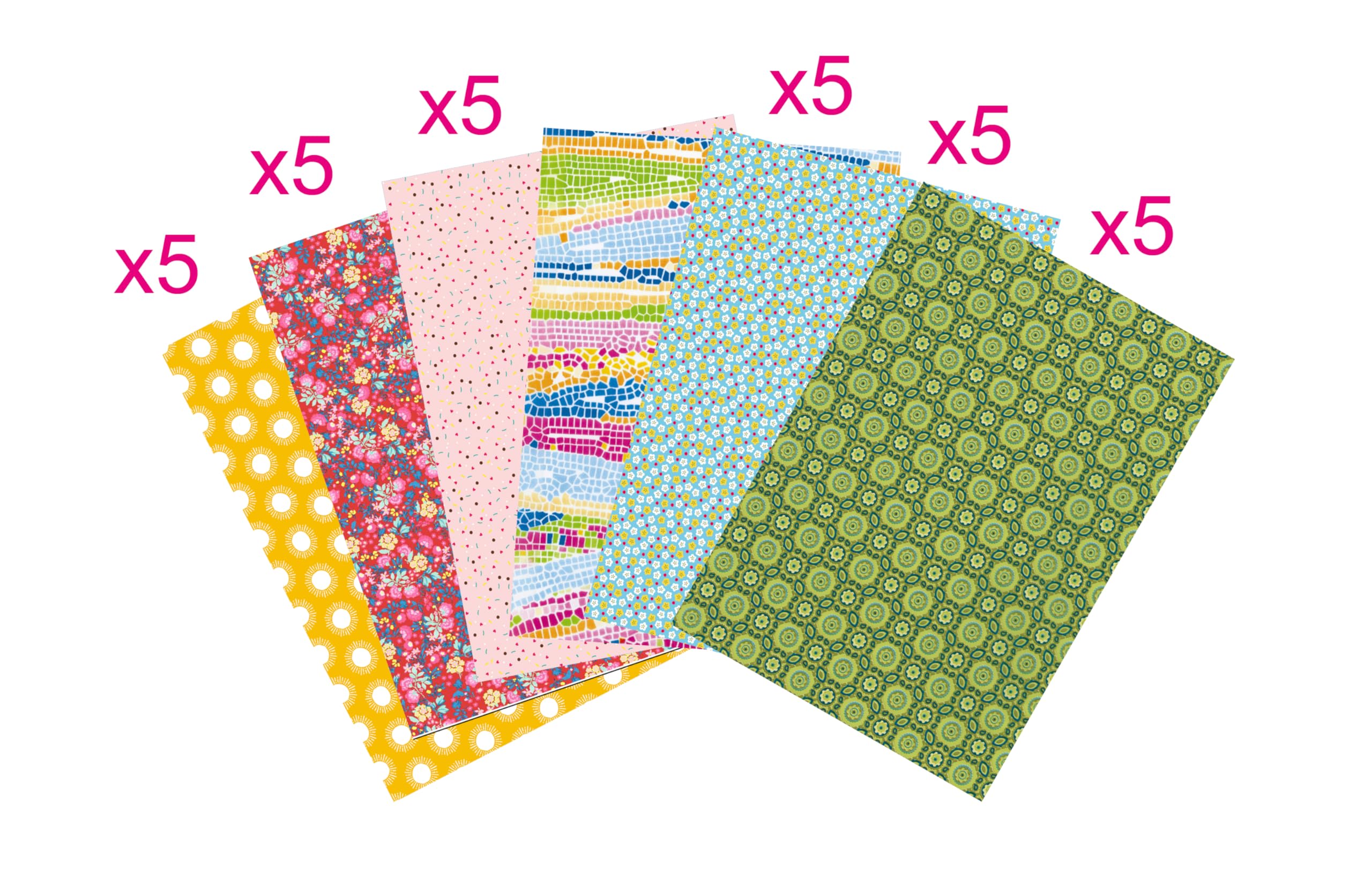 Décopatch PS30B20C - Lot de 30 Feuilles 30x40 cm, Motifs Scolaires assortis