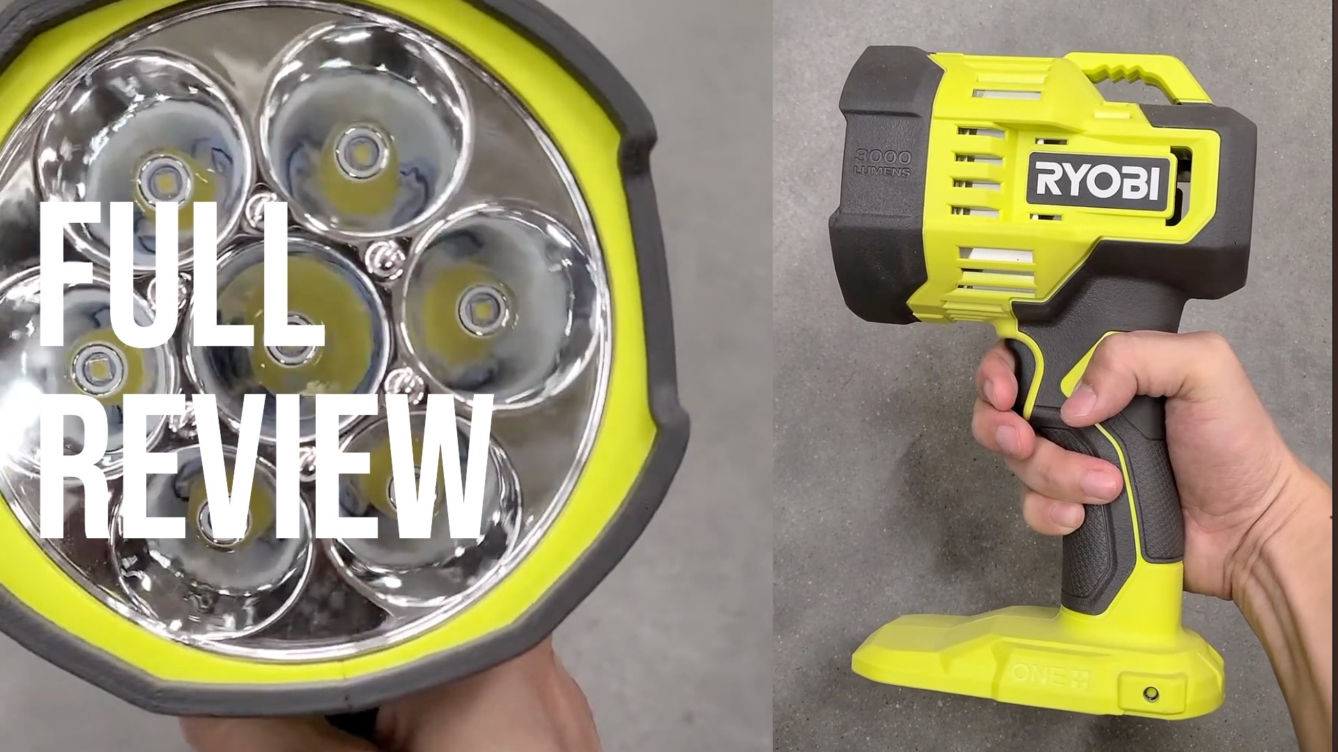 Watch RYOBI 18V ONE LED Spotlight - FULL REVIEW on Amazon Live
