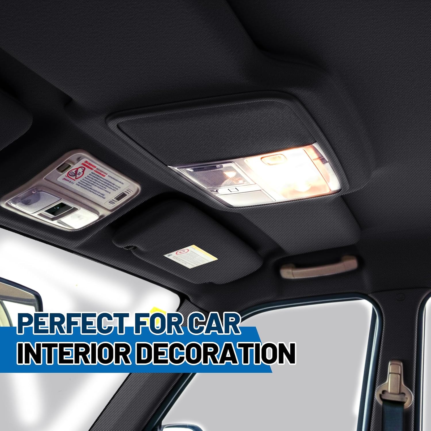 1/5'' Thick Auto Headliner Fabric 78''Lx60''W Mesh Type with Foam Backing-Tube Packaging-Interior Replacement Material for Car/Truck/SUV/RV Roof Home Repair/DIY Headliner Material(Black)