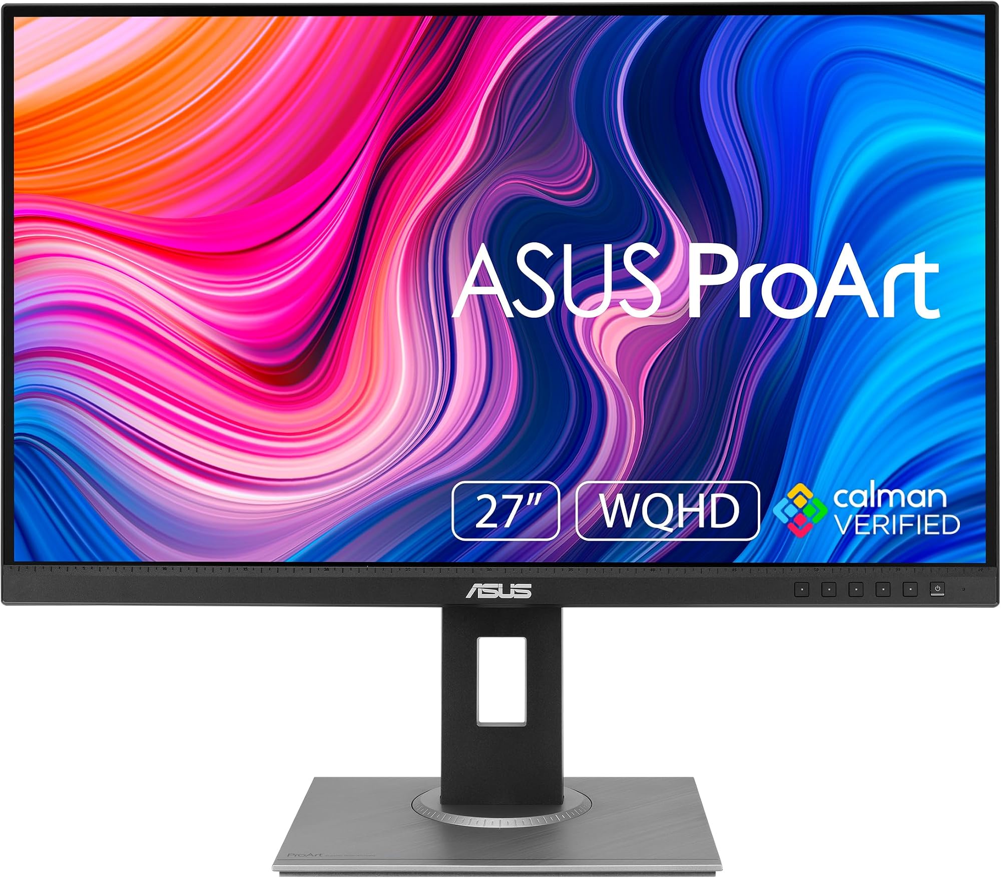 ASUS ProArt Display PA278QV Professional Monitor - 27-inch, IPS, WQHD (2560 x 1440), 100% sRGB, 100% Rec. 709, Color Accuracy E < 2, Calman Verified, ProArt Preset, ProArt Palette, Black: image 1 of 8