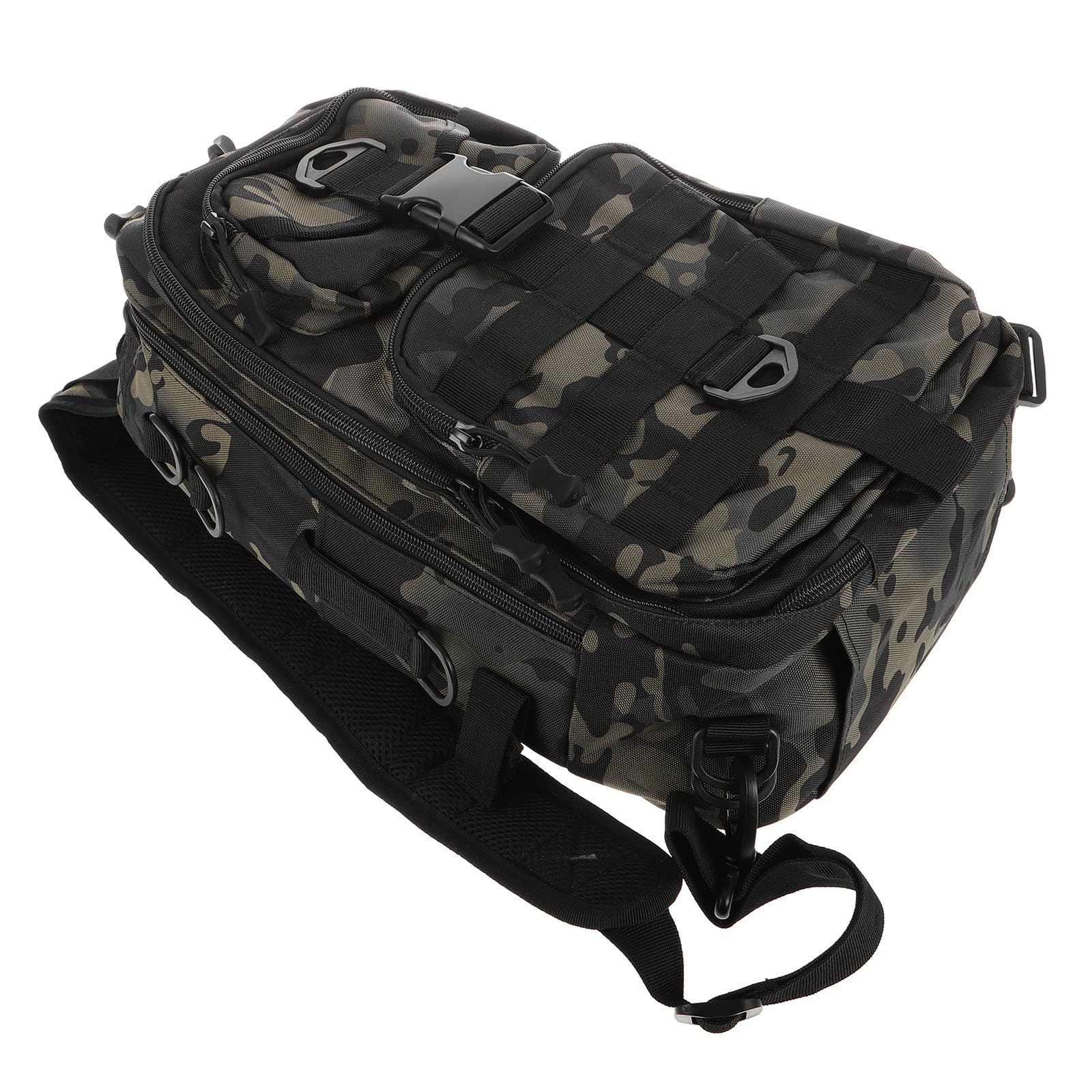 Wasserdichter Angelrucksack Großer Kapazität Multifunktional Verstellbare Schultergurte Robustes Polyester Reißfest für Outdoor Angeln Wandern Camping Vielseitiger Fischtasche