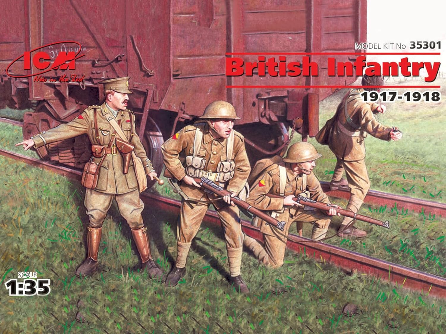 ICM Models British Infantry 1917-1918 Building Kit