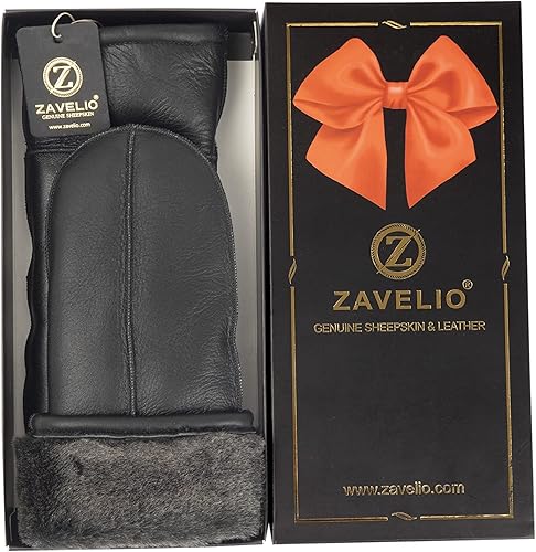 Miniatura 6 de Zavelio Manopla de piel de oveja prémium para hombre
