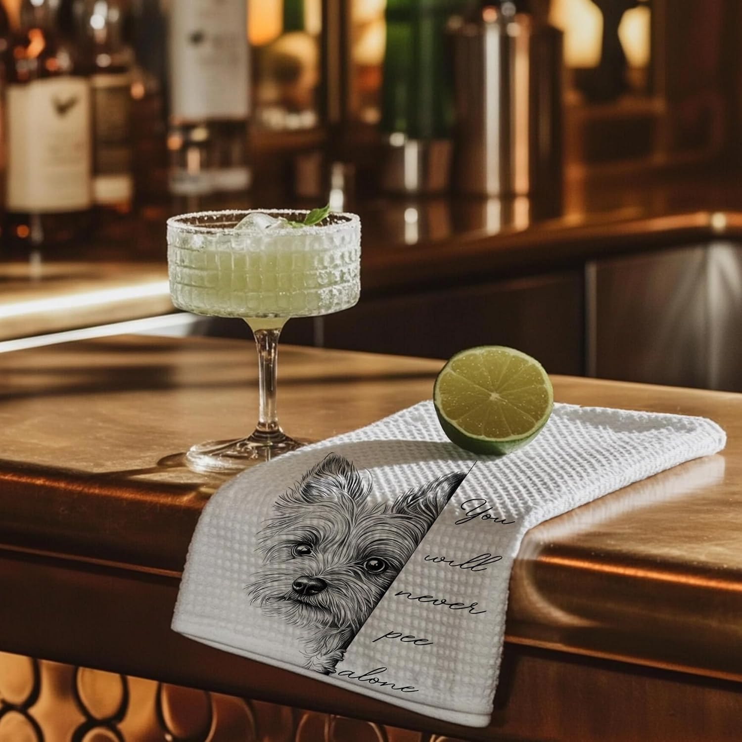 Cabana Bro ファニーヨークシャーテリア バスルームハンドタオル、女性へのヨーキーギフト、You Will Never Pe