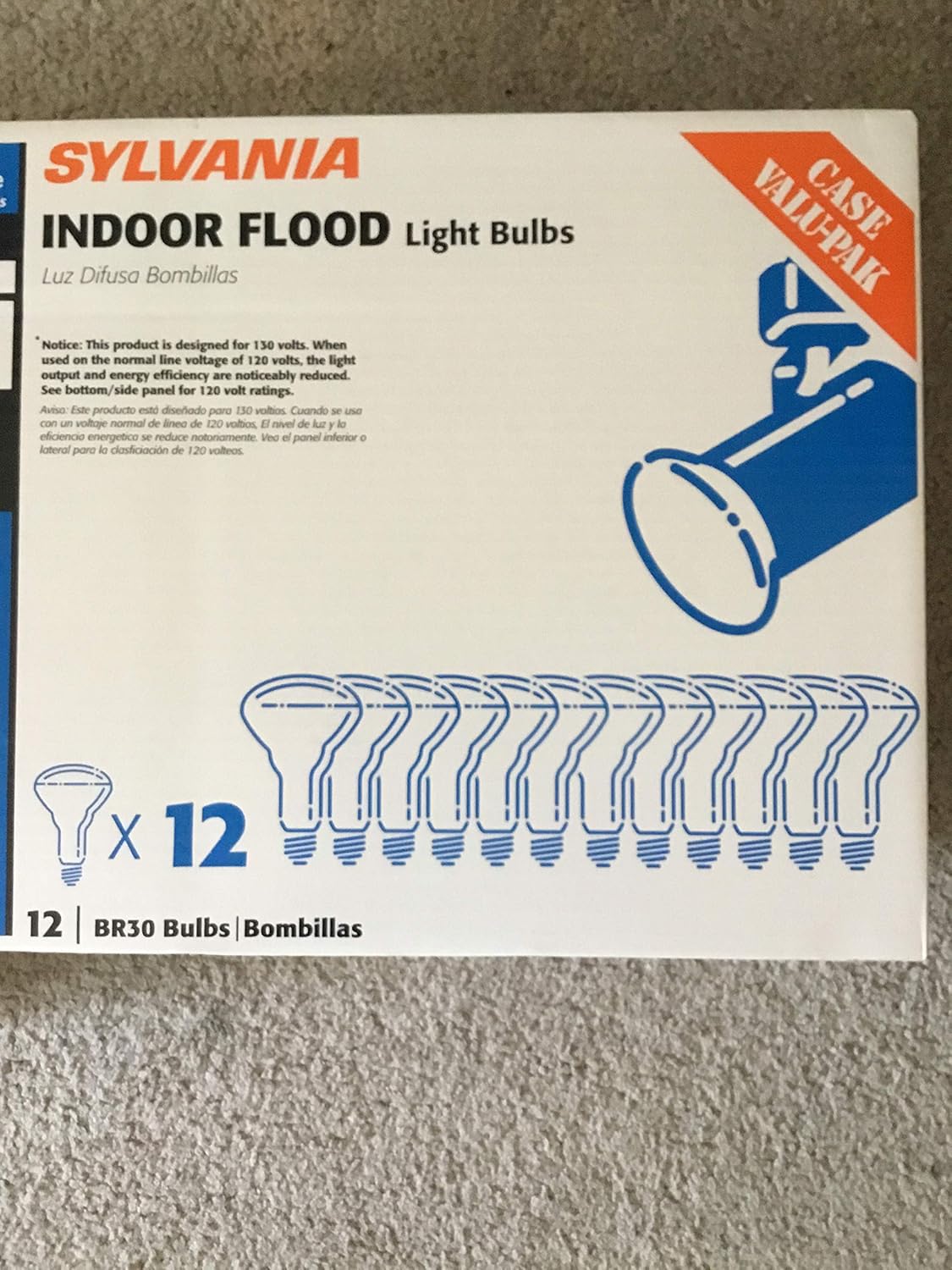 Sylvania Indoor Flood Light Bulbs 65 W 130v