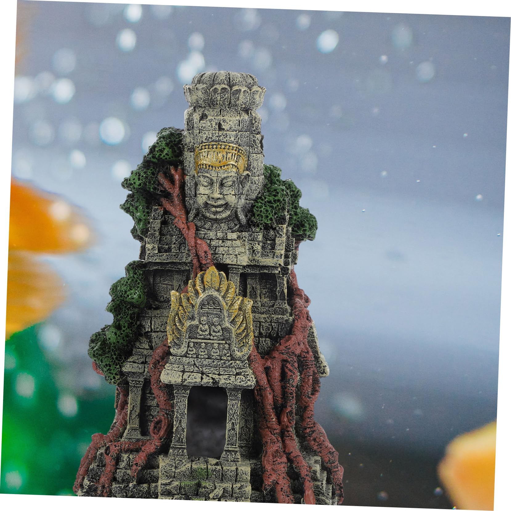Toyvian 1pezzi Resin Temple Aquarium Decoration per Simulazione Antica per per Decorazioni e Acquatici