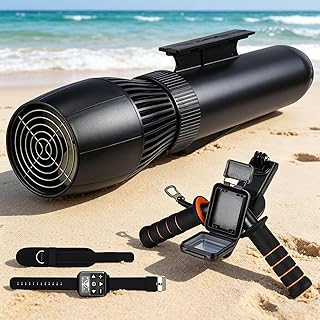 Unterwasser Scooter 500W mit Fernbedienung, 9 Geschwindigkeiten Sea Scooter mit Vorwärts & Rückwärts, bis zu 180 Min Laufzeit, Tauchscooter für Schnorcheln & Tauchen, SUP Antrieb