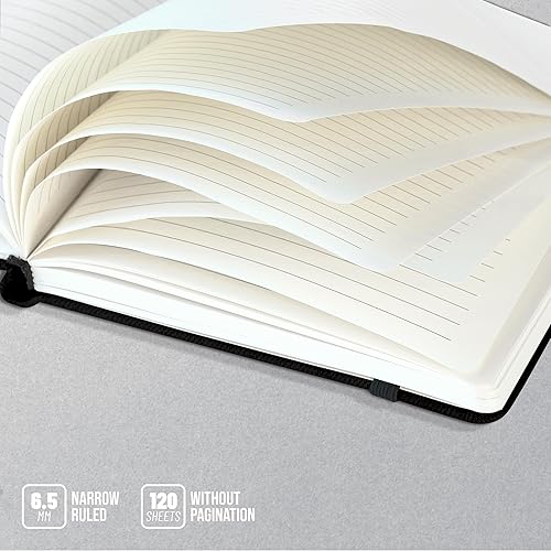 Miniatura 4 de Red Co. Diario de piel sintética texturizada con flores en relieve de 5 x 7 pulgadas, 240 páginas rayadas, magenta