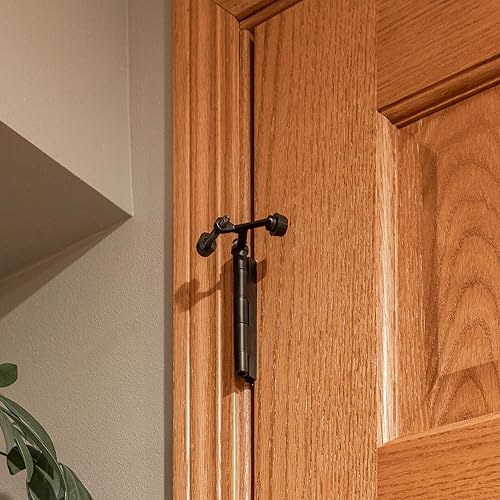 Miniatura 7 de Design House 181800 - Protector de pared para pasador de bisagra con punta de goma, tapones de puerta ajustables, paquete de 10, bronce aceitado,