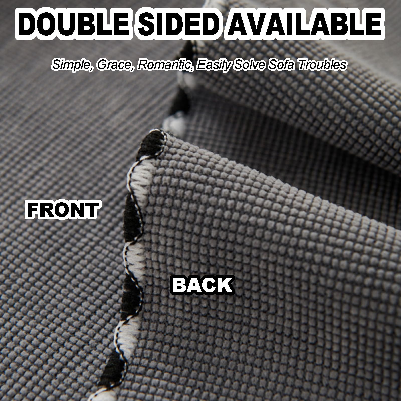 Housse Plaid De Canapé 1 2 3 4 Places Jeté De Canapé Serviette De Canapé Universelle d'angle en Forme De L Couverture Multifonction pour Chat Rebelle Tissu Chenille(180X380cm,Beige)