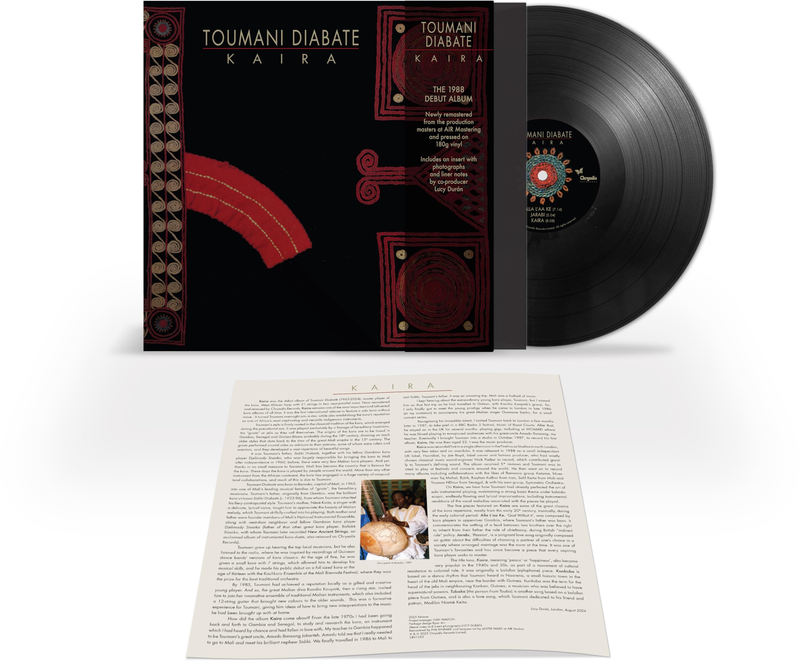 Toumani Diabate Kaira LP Vinyl CRV1553 NEW