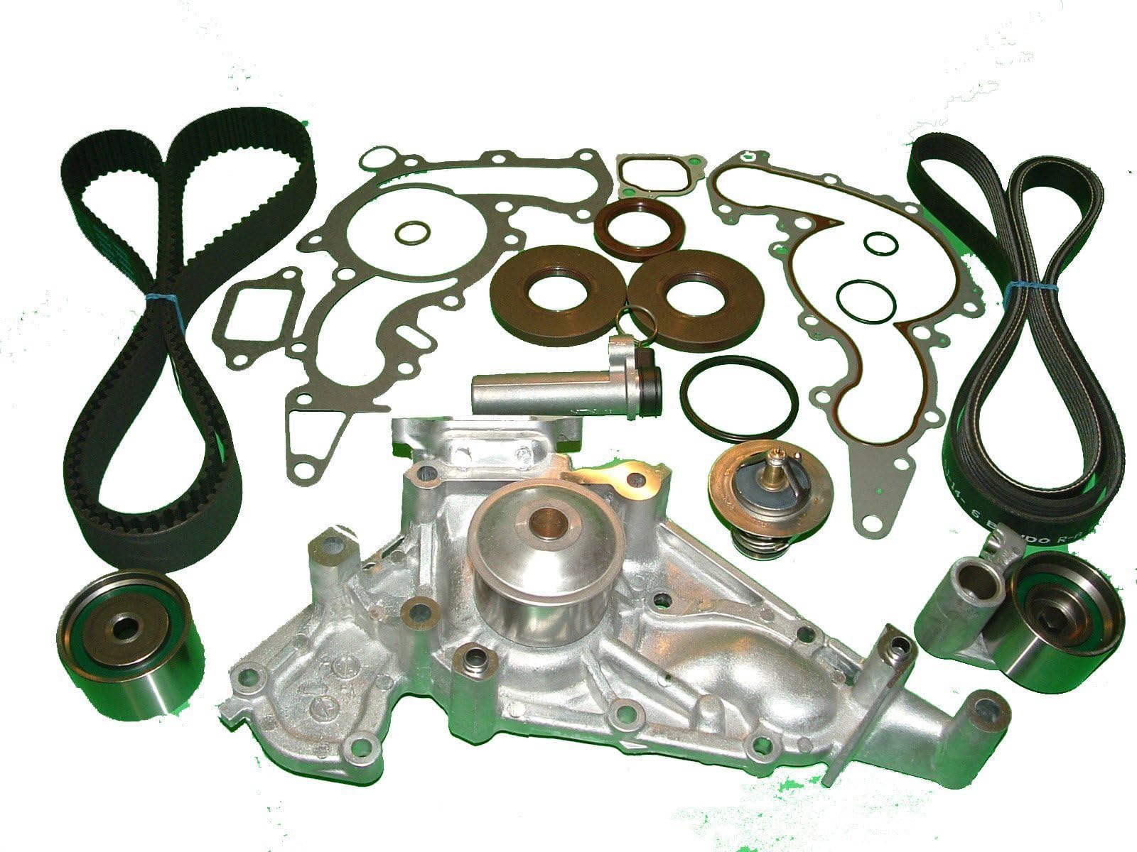 TBK Timing Belt KitReplacement for Lexus LX470 1998 to 2004 Water Pump Timing Belt Tensioners Seal Drive Belt Thermostat and Gasket