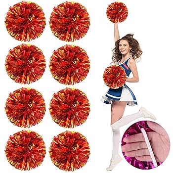 Amazon.co.jp: チアリーダー ポンポン 8 パック スポーツ ダンス