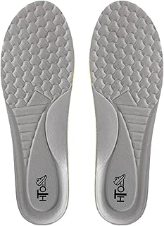 أجزاء نعل داخلية طبية للحذاء من الميموري فوم ممتص للصدمات لدعم قوس القدم العالي قابل للقص للرجال والنساء (للمقاسات من 41 إلي 46 EU) من اتش تي اوه مريحة ومزودة بمسامات للتهوية يُباع من خلال متجر 2 ام