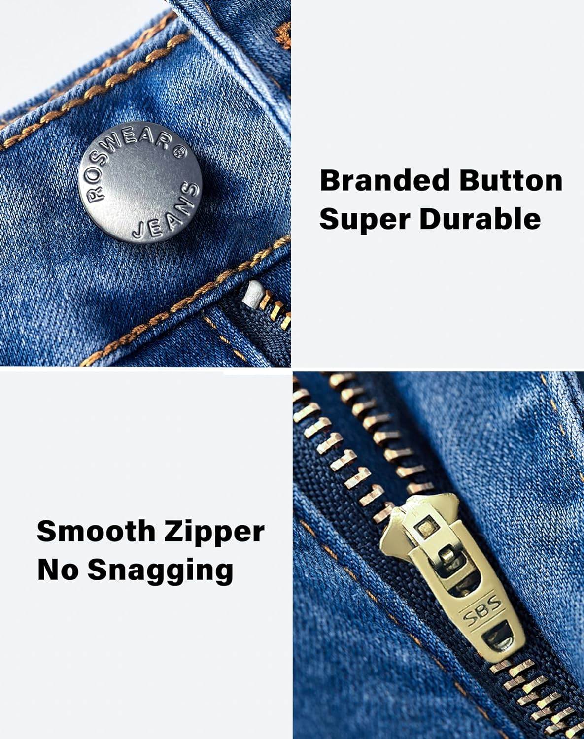 roswear Women's Ripped Denim Destroyed Mid Rise Stretchy Bermuda Shorts Jeans - Image 5