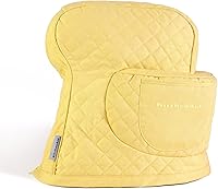 Vista 8 de KITCHENAID Funda ajustable para batidora de pie inclinable con bolsillo de almacenamiento, acolchada 100% algodón, 14.4 x 18 x 10 pulgadas