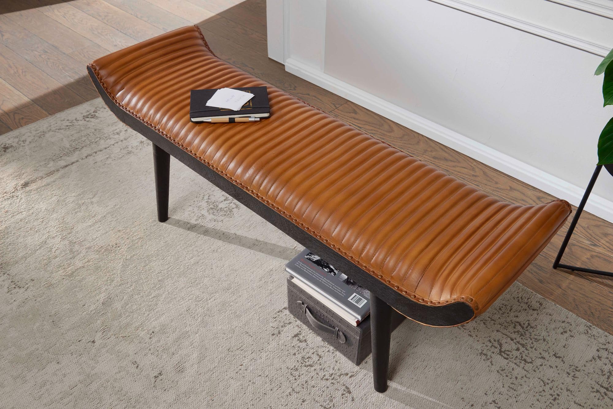 4goodz Tuinbank Met Armleuning Wagenwielen Design Massief Hout - Lichtbruin