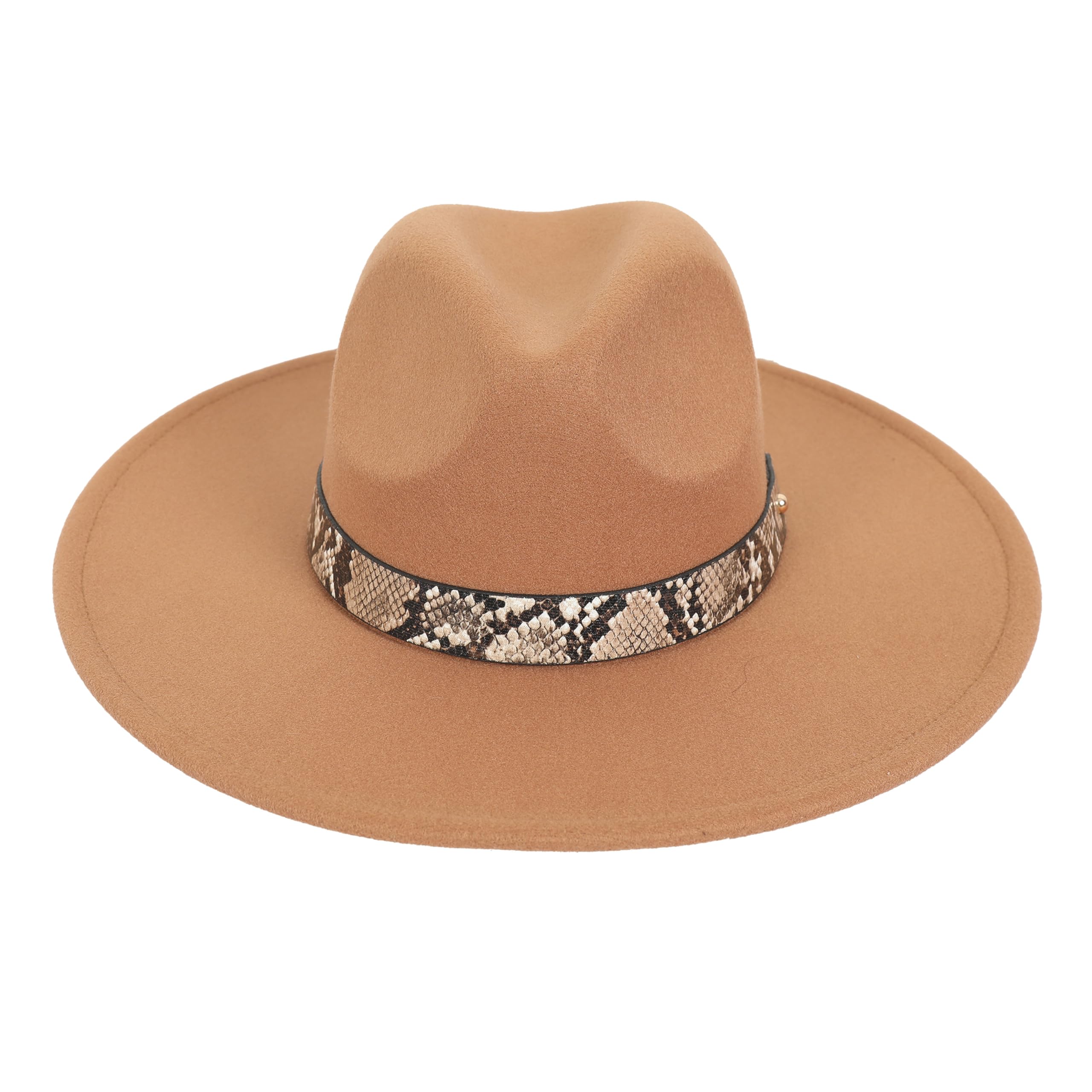 FabSeasons Vintage Wide Brim Fedora/Tribly Hat with Belt for Men