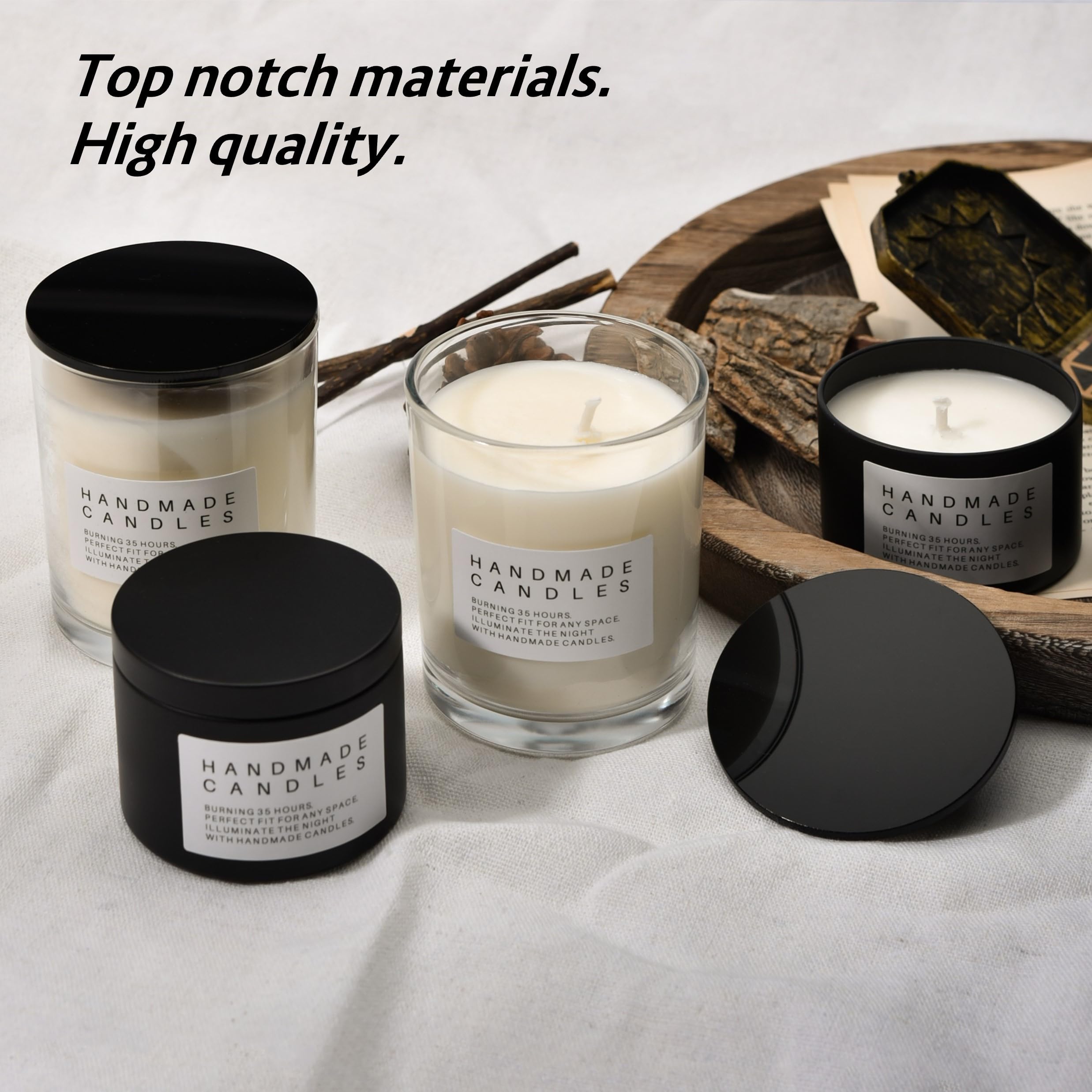 MAGOKORO Zestaw do produkcji naturalnych świec sojowych, materiały do produkcji świec DIY dla początkujących, dorosłych i dzieci (zestaw podstawowy)