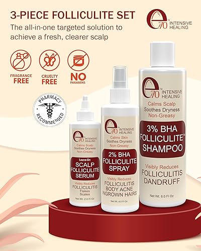 Miniatura 2 de Tratamiento de foliculitis suero aclarador con ácido salicílico para eliminar la acumulación, para cuero cabelludo normal a graso. Propenso a