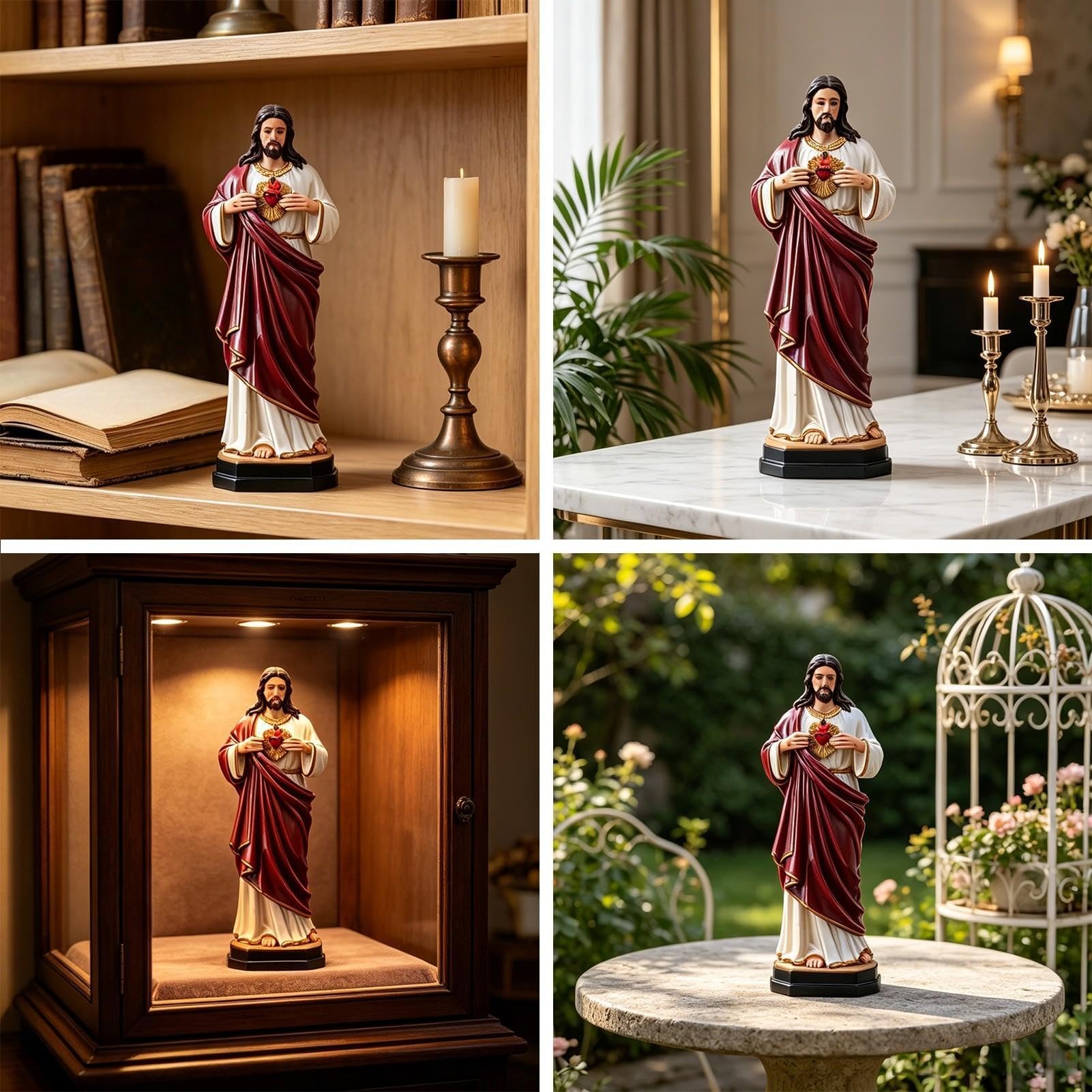 Statua Jezusa Chrystusa Religijne Sakralne Figurki Z Żywicy