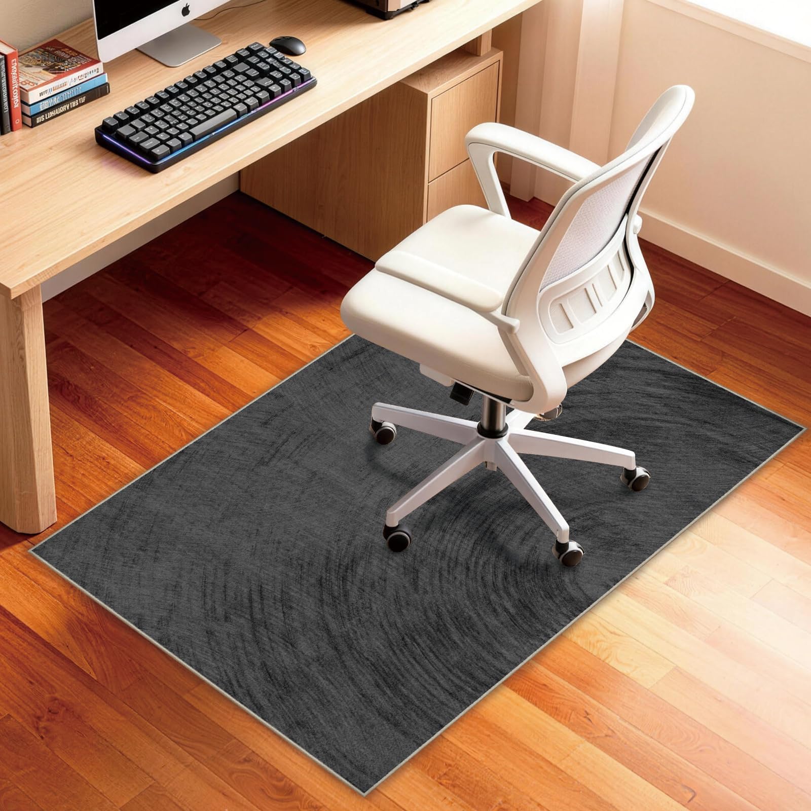 Chair Mat for Hardwood Floor Tile Floor 48 36 Floor Mat for Office Chair Office Computer Gaming Rolling — view 2